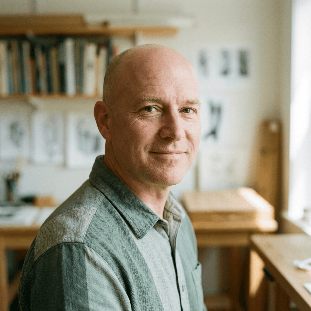Marcus Webb, Sourcing Director, examining Mijule Provision borsch